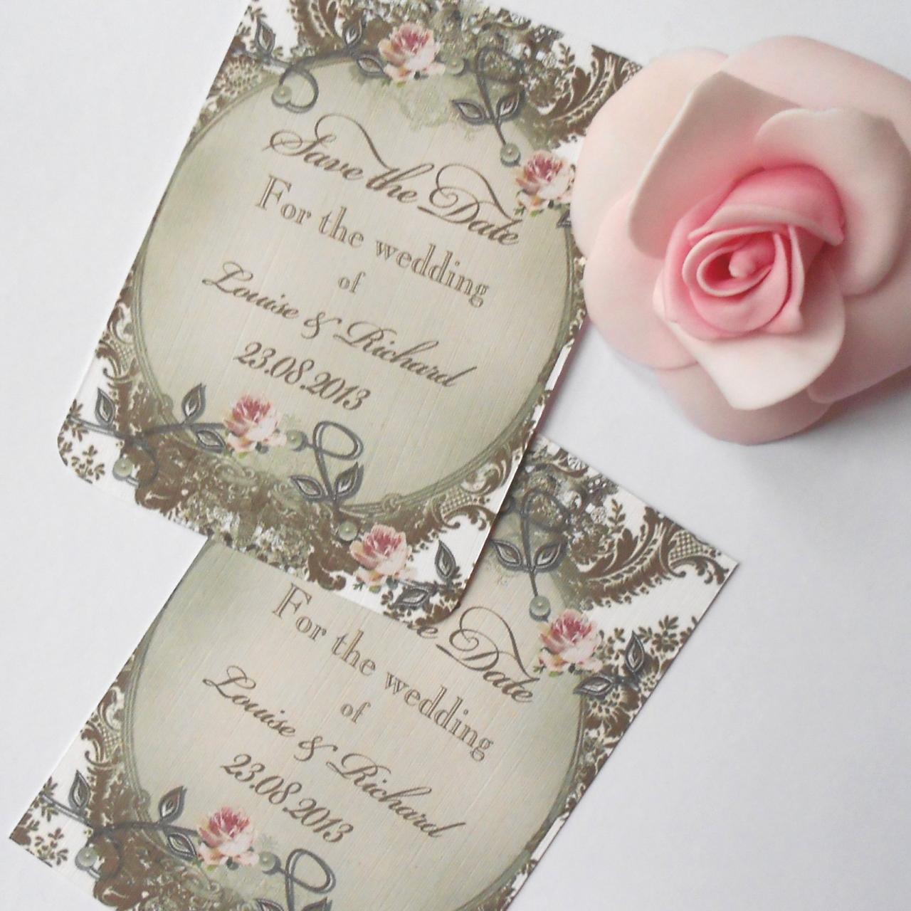 10 Save The Date Cards Design Louise Ref 222